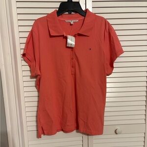 Tommy Hilfiger Women's Coral Button Down Shirt